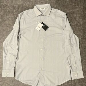 Brand new with tags Moran’s men’s shirt size L slim fit grey and white